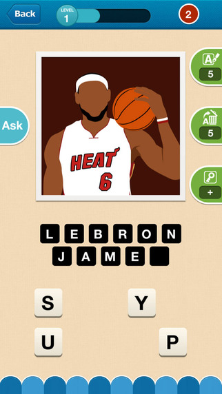 【免費遊戲App】Hi Guess the Basketball Star-APP點子