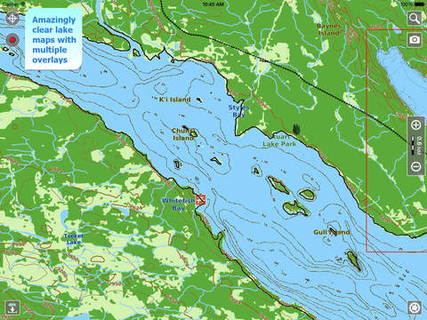 Aqua Map British Columbia HD - Lakes GPS Offline Nautical Charts