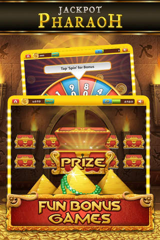 Slots Jackpot Pharaoh King - Lucky 777 Bonanza Slot-machines screenshot 4