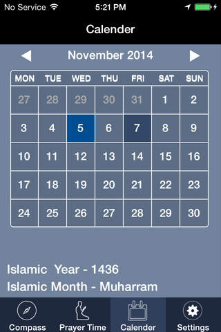 Islamic Compass - Qibla Finder and Global Prayer Times screenshot 3