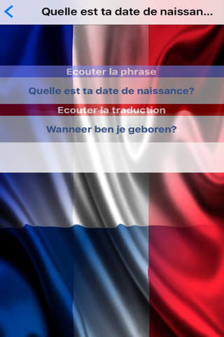France Pays-Bas Hollande Phrases - Français Néerlandais Audio Voix screenshot 2