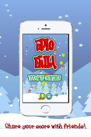 Save The Santa (Santa's sleigh lost control, don't let him fall and collect all the Christmas presents) screenshot 4