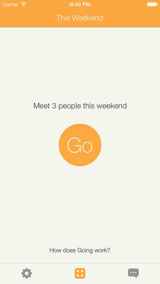 Going - Meet 3 People This Weekend