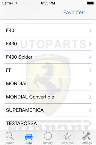 Autoparts for Ferrari screenshot 4