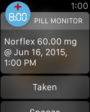 pill reminder app apple watch