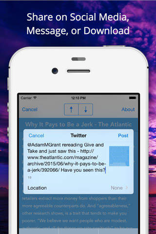 Textshot+ - Create and Share Beautiful Textshots screenshot 4