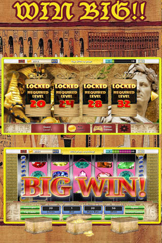 A Caesars Diamond Deluxe Slots Casino - Cleopatra's High Roller Roulette & Black Pyramid Destiny PRO screenshot 4