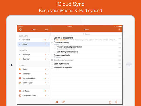 Lovely for iPad - Todo Tasks Manager for iCloud with Reminders