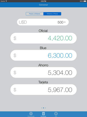 Dolar Simple para iPad screenshot 3