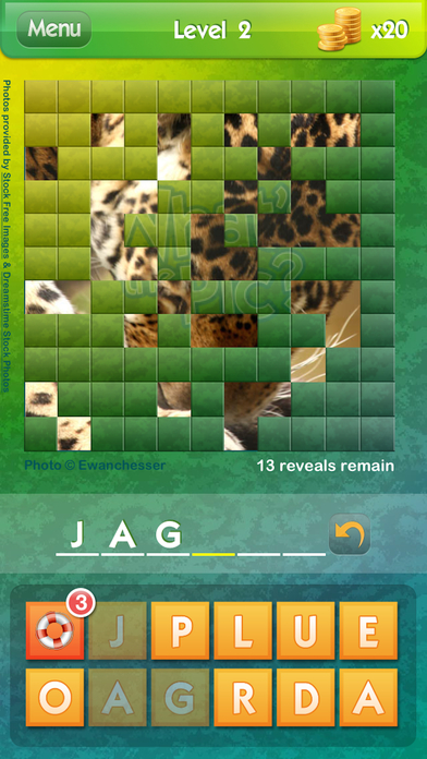 Screenshots of What's the Pic? ~ reveal the hidden object from the photo puzzle and guess what's the word for iPhone