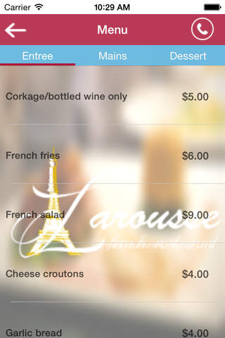 Larousse Restaurant screenshot 4