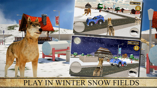 Wolf Simulator 3D - Revenge of Wild Beast and Animals Hunting Attack Game in Winter Snow Farm