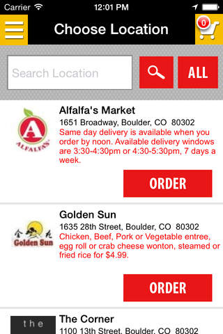 FlatironMenus – Order Takeout & Delivery Food in Boulder, CO screenshot 2