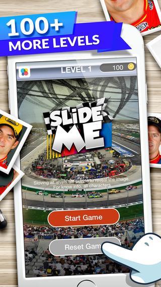 Slide Me Puzzle : NASCAR Drivers Picture Characters Quiz Free Games