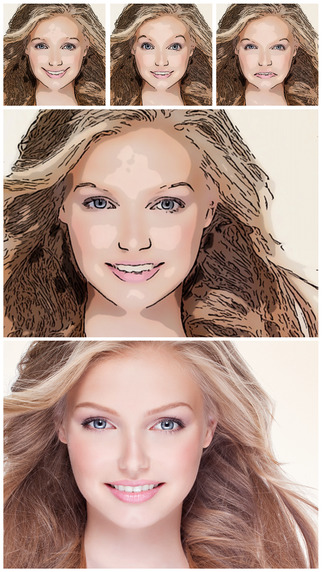 Cartoon Face - morph effect: turn your photo into realistic caricature