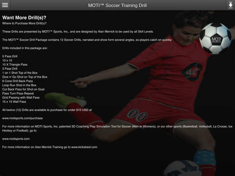 【免費教育App】MOTI™ 3D Soccer Drill Package for Beginning Youth Soccer Players & New Coaches-APP點子