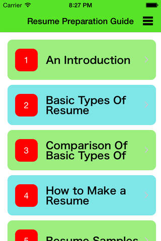 Resume Preparation Guide screenshot 3