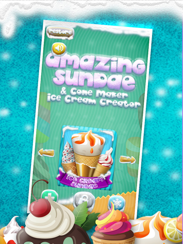 【免費遊戲App】A+ Cone & Sundae Creator Ice-Cream Sandwich Maker Game-APP點子