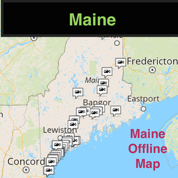 Maine Offline Map with Traffic Cameras Pro 交通運輸 App LOGO-APP開箱王