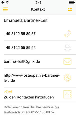 Osteopathie Bartmer Leitl screenshot 3
