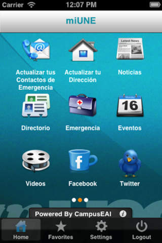 miUNE Mobile screenshot 2