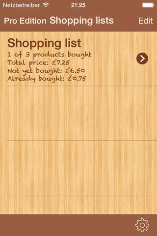 ShoppingList Lite Edition screenshot 4