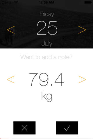My Weight - Milestone screenshot 3