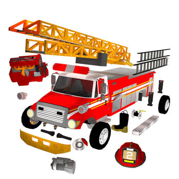 Fix My Truck: Red Fire Engine LITE LOGO-APP點子