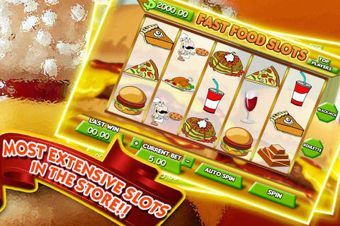 A Food lovers Fast Food Slots - Play and Win attractive Prizes and Golden Bonanza screenshot 2