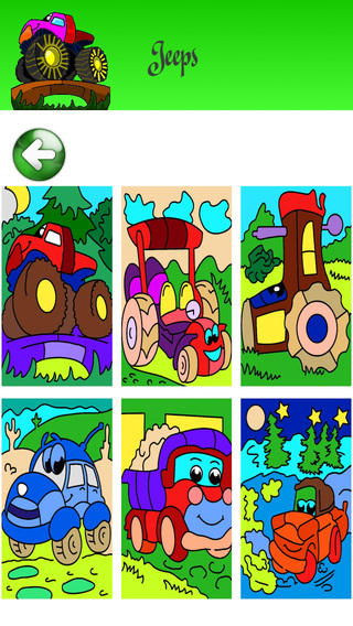 【免費遊戲App】Coloring Pages for Boys with Cars and Vehicles HD-APP點子