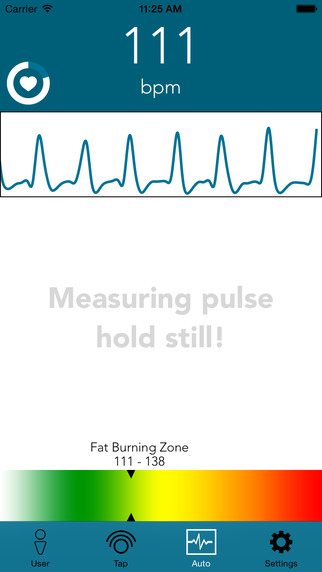 TapRate - Automatic Heart Rate Monitor with Camera and Manual Tap Pulse Detection