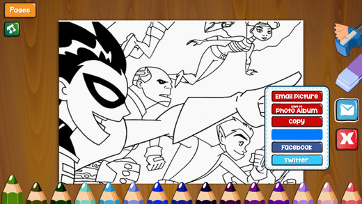 Color Book for Teen Titans Unofficial Free App
