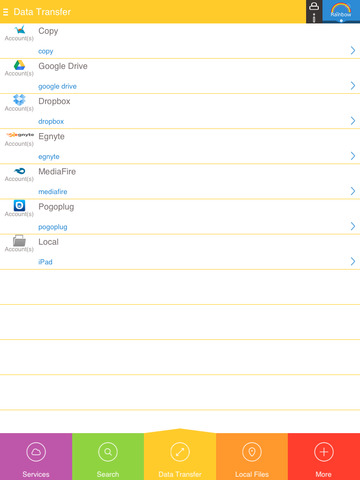 【免費生產應用App】Rainbow - Sync data between cloud services - for Box, Copy, Dropbox, Google Drive, iDrive, MediaFire, Pogoplug, Skydrive, SugarSync-APP點子