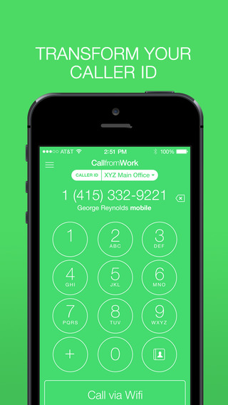 Call From Work - Make Calls Showing Your Office Caller ID Number