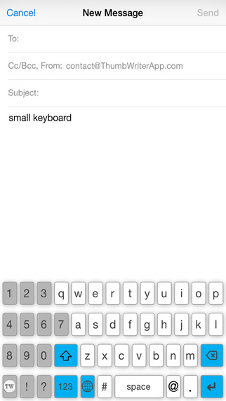 【免費工具App】ThumbWriter One Handed Keyboard-APP點子