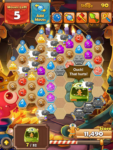 【免費遊戲App】Monster Busters: Hexa Blast-APP點子