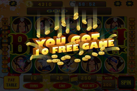 Geisha Casino - Play Pro Slot Machines - Bet & Win Fun Slots Games! screenshot 3