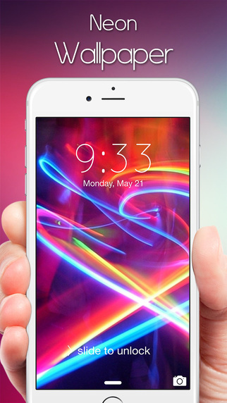 HD Retina Neon Wallpapers Backgrounds - Images of Ambient Lights Trails Glowing Effects with Puzzle 