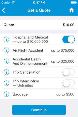 Mobile Travel Kit - Pacific Blue Cross screenshot 3