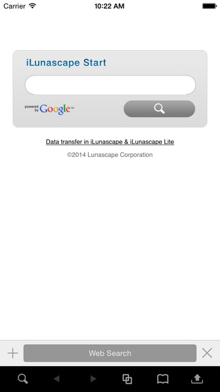 iLunascape Web Browser old version