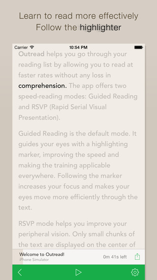Outread – Speed Reading