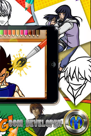 Drawing Desk  Manga & Anime : Draw and Paint Coloring Book Edition For Kids screenshot 2