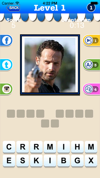 【免費遊戲App】Can You Guess the Character Trivia Game - The Walking Dead Edition-APP點子