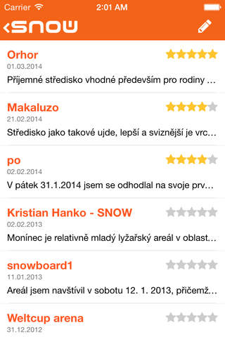 Snow Reporter screenshot 2