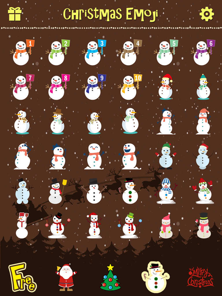 App Shopper: Merry Christmas Emoji - Holiday Emoticon Stickers &amp; Emojis Icons for Message