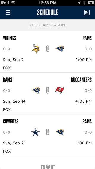 【免費運動App】St. Louis Rams Official Mobile App-APP點子