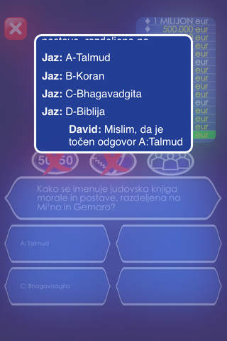 Slovenski milijonar screenshot 2