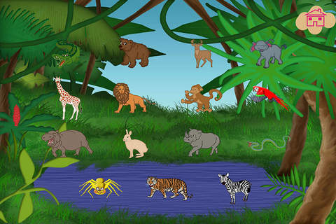 Animals Catch Preschool Learning Experience In The Wild skills Game screenshot 2