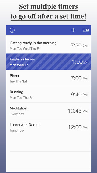 AlarmTimer Free - Scheduling app