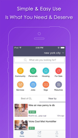 Folksmart for Craigslist - Free Mobile App for iPhone to Search Classifieds for Jobs or Date